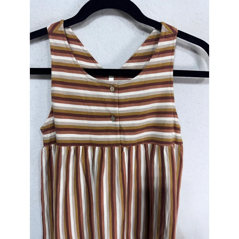 Rylee + Cru Kids 10-12Y Multicolor Striped Sleeveless Dress Tiered Boho New